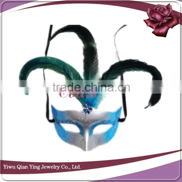 Cheap Christmas Feather Decorative Party Eye Mask for Sale photo-3