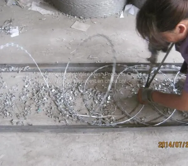 High Security Razor Wire Hot Dipped Galvanized Concertina Garden Fence With Razor Clips photo-3