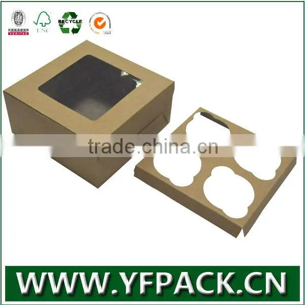 2016 Newest Design And Cheapest Factory Price Kraft Paper Cupcake Box photo-4