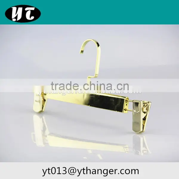 Sun Shine Color Clear Plastic Pant Hanger Wholesale for Trouser Pants With Tie Rack photo-4