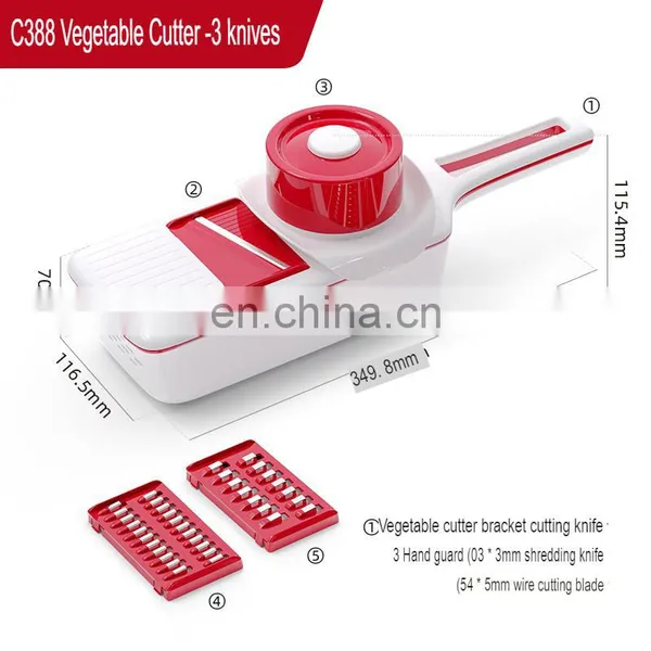 Multifunctional 9 in 1 Household Plastic Vegetable Chopper Cutter photo-4