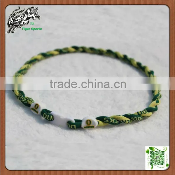 NCAA Oregon Ducks University Sports Twisted Tornado Necklace