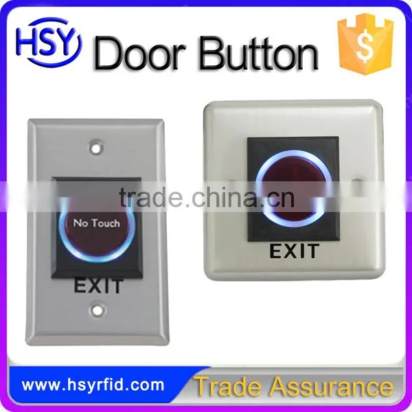 Automatic door operator push button switch for access control