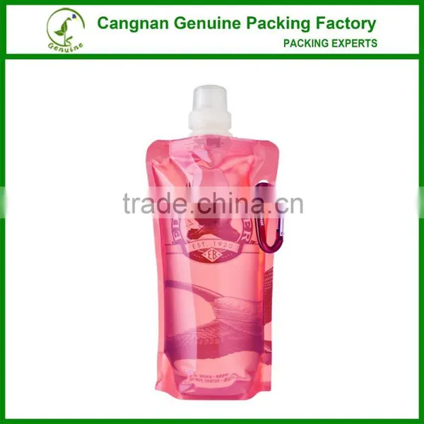 Portable and Reusable Plastic Foldable Water Bottle