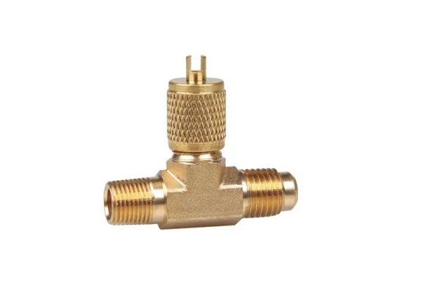 Brass access tee fitting， brass tee, brass fitting