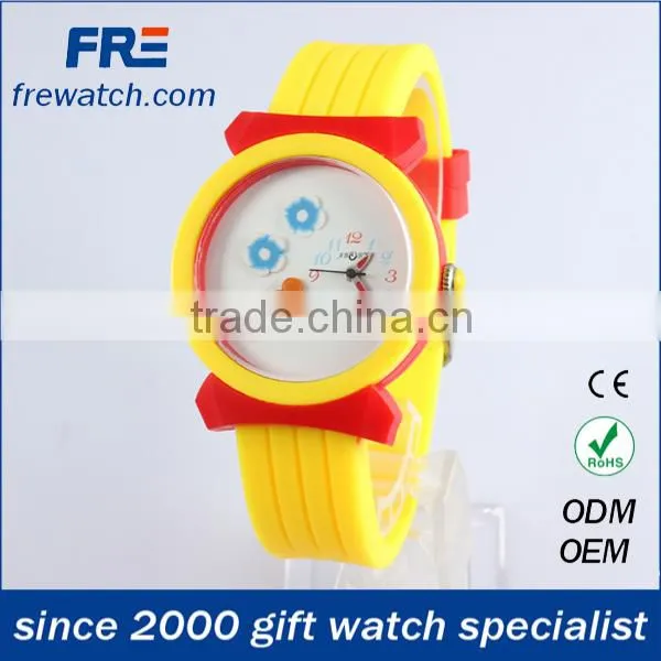 2015 New Shape Cute Kids Watch With Colorful Silicone Children Cartoon Watch photo-4