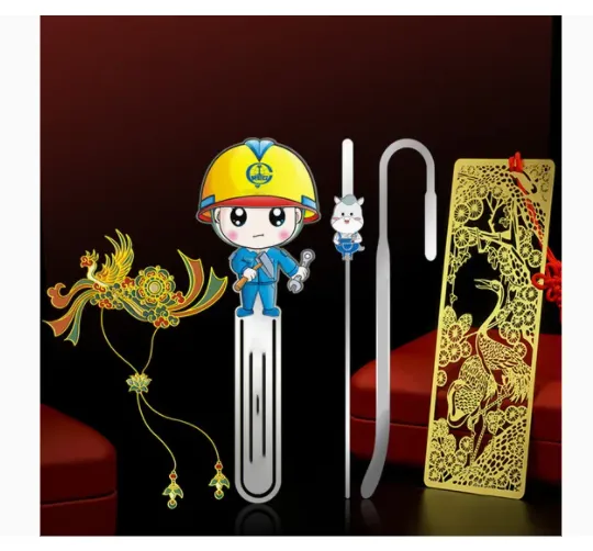 Factory Custom Logo Metal Bookmark Hollow out The Cultural and Creative Gifts Vintage Copper Bookmark