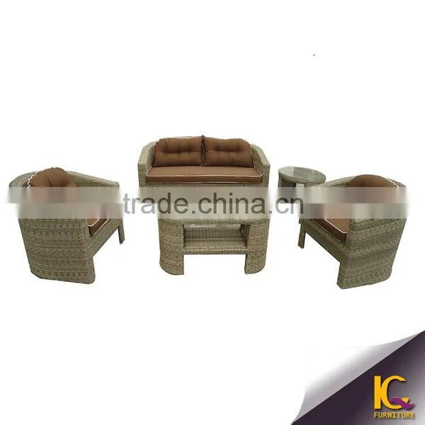 Wholesale Wicker Furnitrure in Foshan Outdoor Patio Sofa Bed photo-6