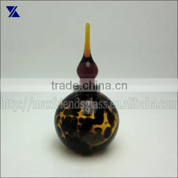 Glass Perfume Bottle , Glass Diffuser, Glass Vase for Home Deco, 175ml, Hand Made Glass