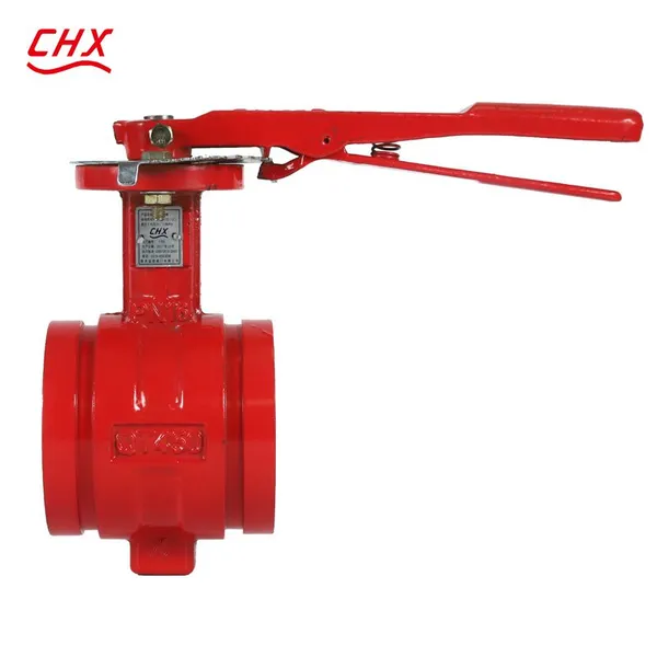 DN32-DN50 China Manufacturer Gusseisen Brandschutz Nutanschluss Signalschmetterlingsventil Preis photo-6