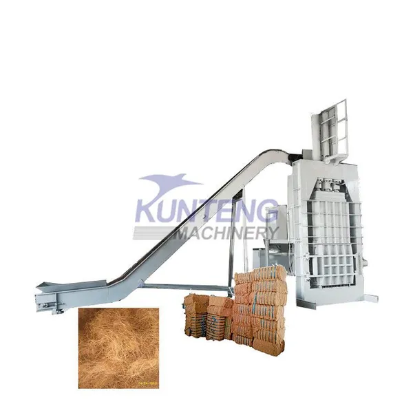 Coconut Fiber Bale Packing Machine Fiber Press Baler Baling Equipment EPC