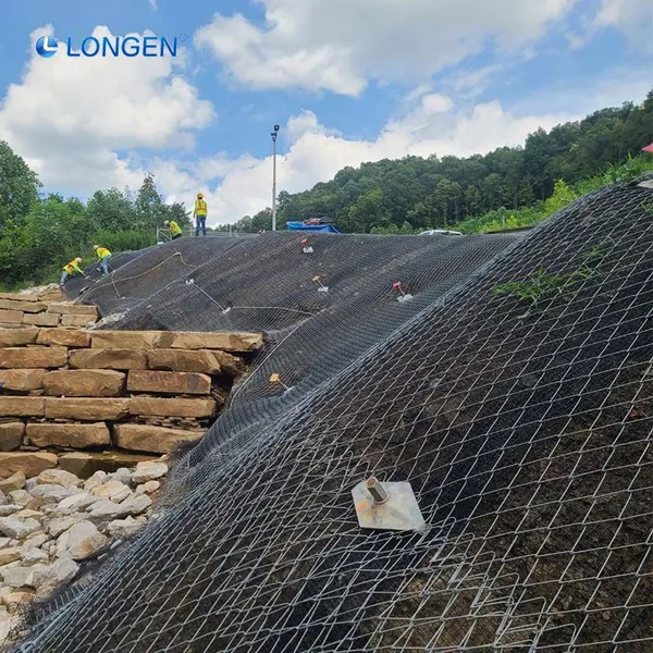 Rockfall Netting G80 4.6 G45 2 Flexible Impact Resistance Flexible Wire Mesh High Tensile Rockfall Netting for Scenic Spot Slope photo-3