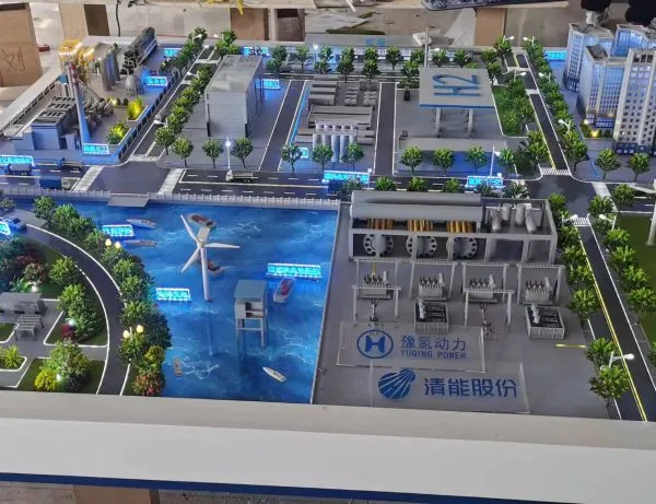 Integrated Wind-Solar-Storage New Energy Sand Table Model, Finished Product with Dynamic Sound & Light Demonstration