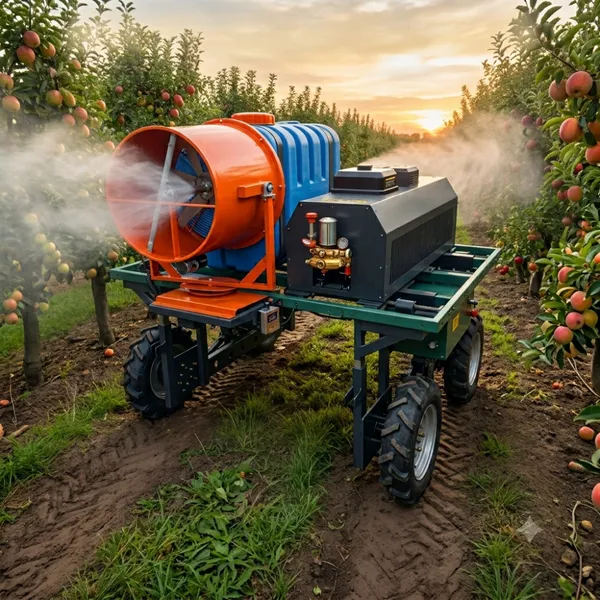 Remote Controlled Mobile Fog Cannon Machine With 8kW Generator for Farm Spraying and Industrial Dust Suppression