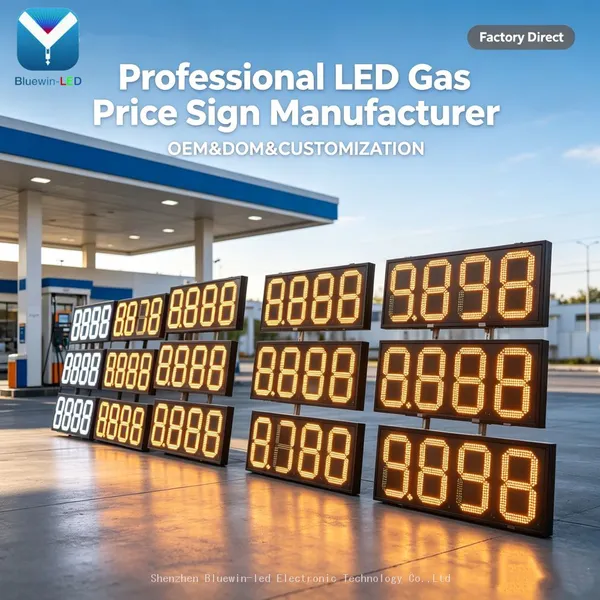 Placa de Preço de Posto de Gasolina Sinal de Posto de Combustível Grande Display LED Externo de 7 Segmentos para Gás