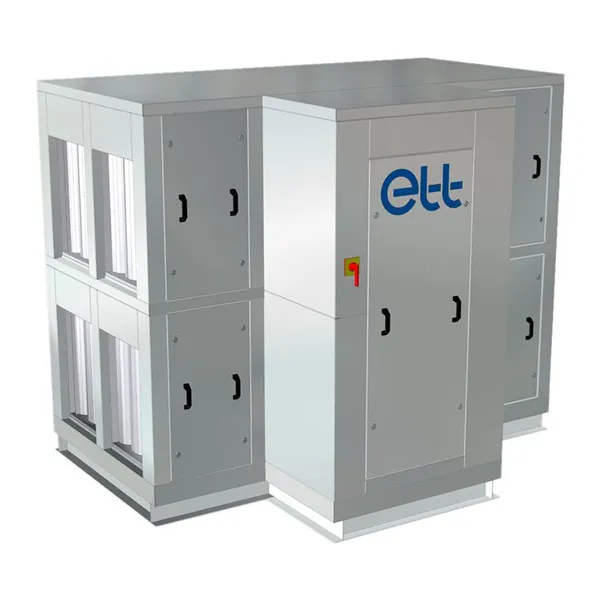 ETT FR CH RE V Vertical Dual-Flow Heat Pump Rooftop AHU Ventilation Heating Cooling for Cinema and Hall