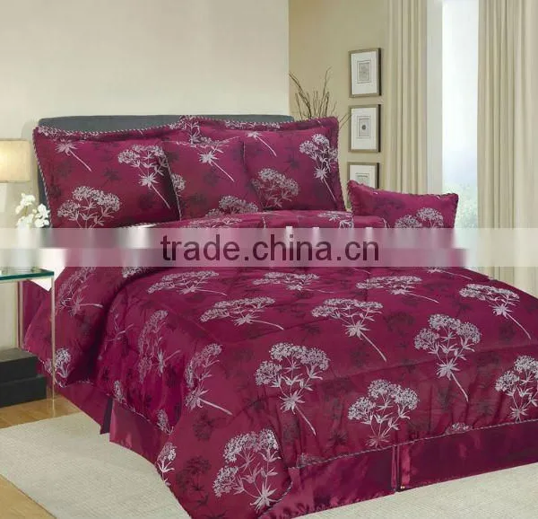 7Pcs Jacquard Patchwork Comforter Set photo-2
