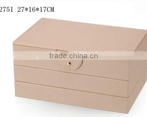 W1275I-4 Wholesale Slope Style Cosmetic Storage Box Stackable Wooden Jewelry Display photo-6