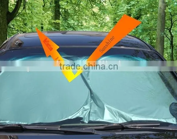 Nylon Car Sun Shade Car Sunshade Double Ring Sunshade Silver Sunshade Car Accessories photo-4
