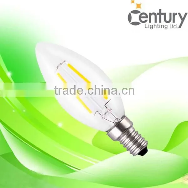 Hot Decoration LED Candle Light Dimmable 4w E12 E14 220v Led Filament Bulbs 2w Led Candle Lights photo-2