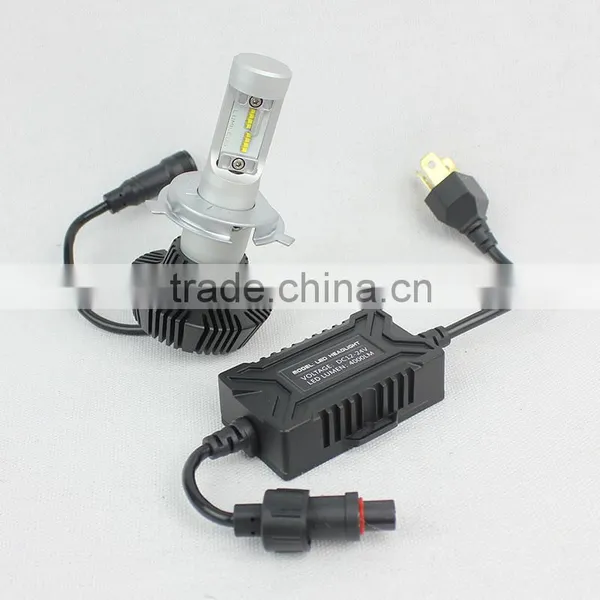 Hot Sell!! Hi/Lo Beam H4 H13 9004 9007 Led Auto Headlight All in One Fanless Design photo-3