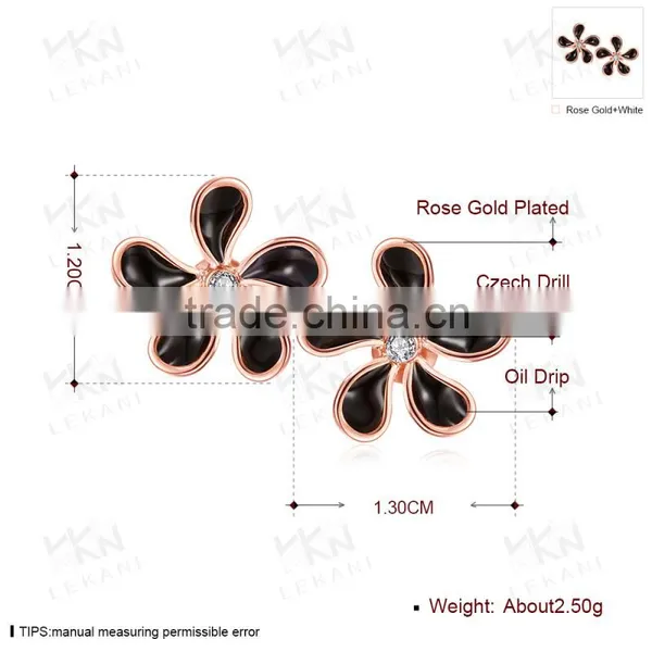 18K Gold Plated New Simple Design Fashion Flower Stud Earrings photo-4