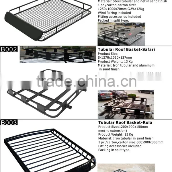 Foldable Steel Roof Rack Roof Basket
