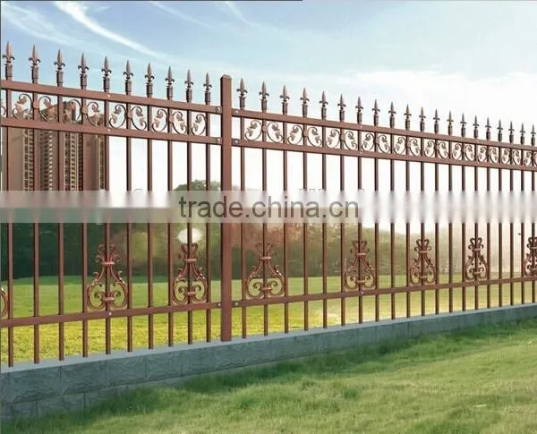 DK004 Custom Design Galvanized Wrought Iron Fence Panels for Sale
