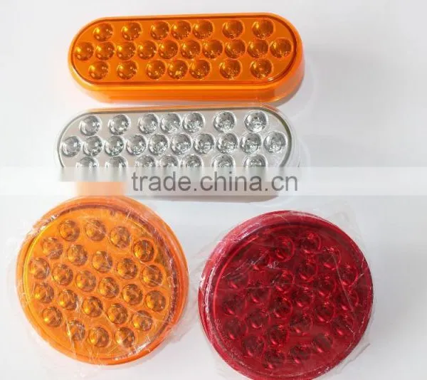 4" Round LED Stop Turn Tail Lights for Trucks Trailers photo-2