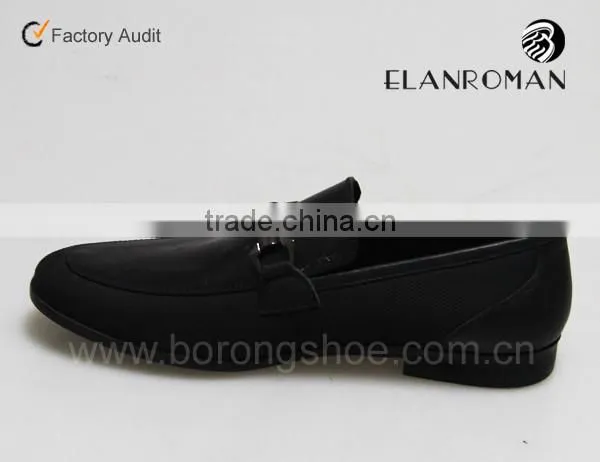 Customed Men Fashion Casual Slip on Men Leather Dress Shoes photo-4