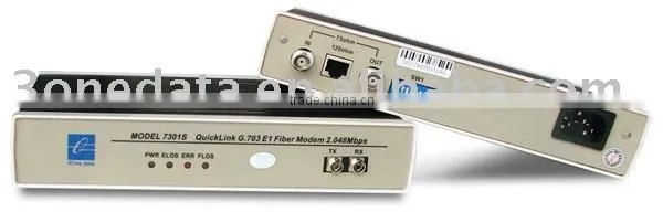 Single E1 optic fiber modem