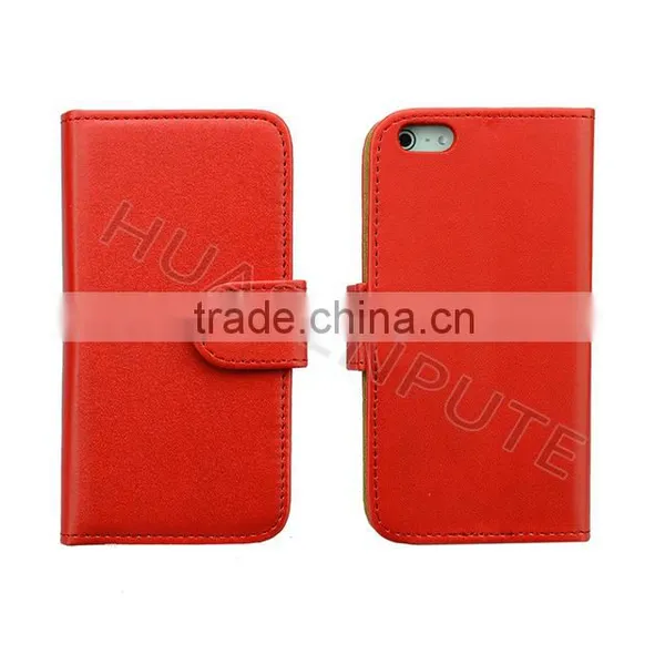 Mixed Color Wallet Leather Case For IPhone5, Flip Leather Case For IPhone5 photo-2