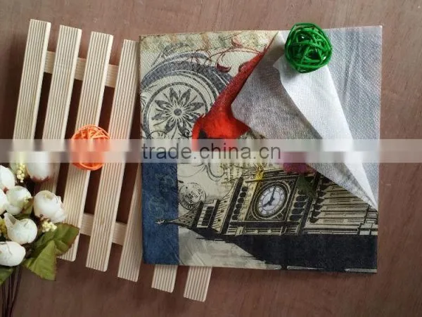 Virgin Wood Pulp Cocktail Paper Napkins 25*25cm photo-2