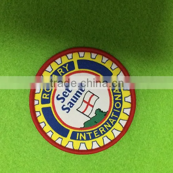 Round High Quality & Durable Logo Woven Patches photo-3