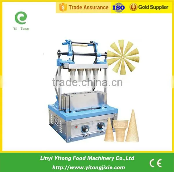 50-60 Piece/h Capacity 2 Head Ice Cream Cone Making Machine photo-2