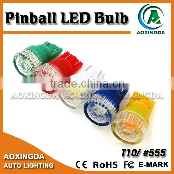 6.3V AC Wedge T10 555 BA9S 44 47 5630 2 SMD Pinball LED Bulb With Waved Cap for Pinball Machine photo-2