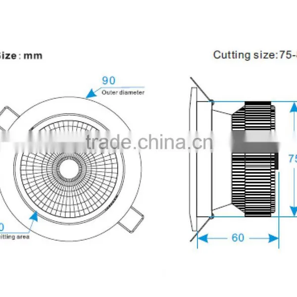 Low Height 52mm Brass Aluminum 6w Cob Led Downlight Dimmable With Factory Price photo-2