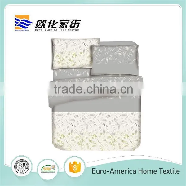 Wholesale 100% Cotton Plain White Bed Sheet Comforter Set photo-4