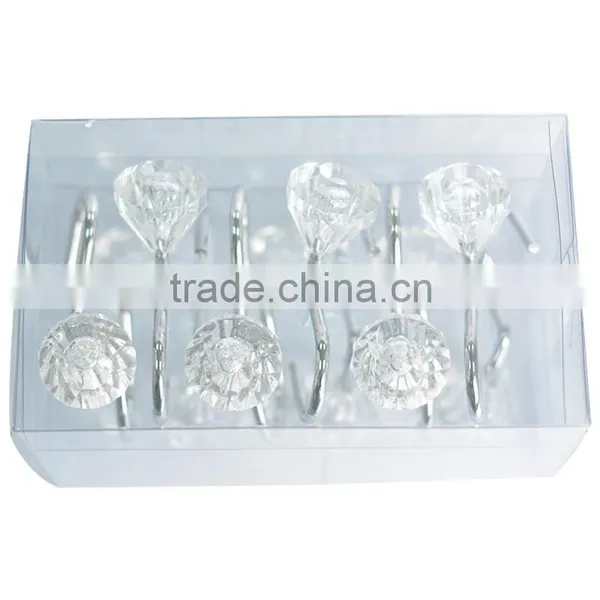 Supply the Acrylic Shower Curtain Hooks/ High Quality Shower Curtain Hooks/ Factory Direct Sale Shower Curtain Hooks With Acryli photo-3