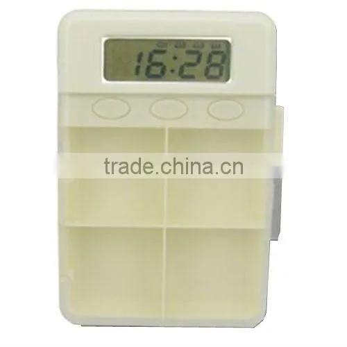 24 hours timer plastic electronic pill box