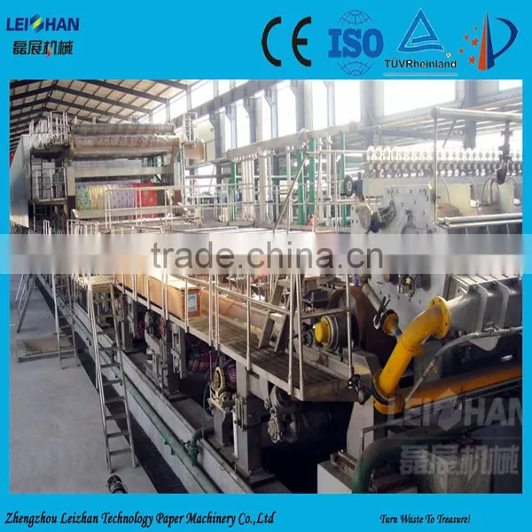 Fluting Paper Production Line Cardboard Box Recycling Type for Corrugated Paper Making Machine