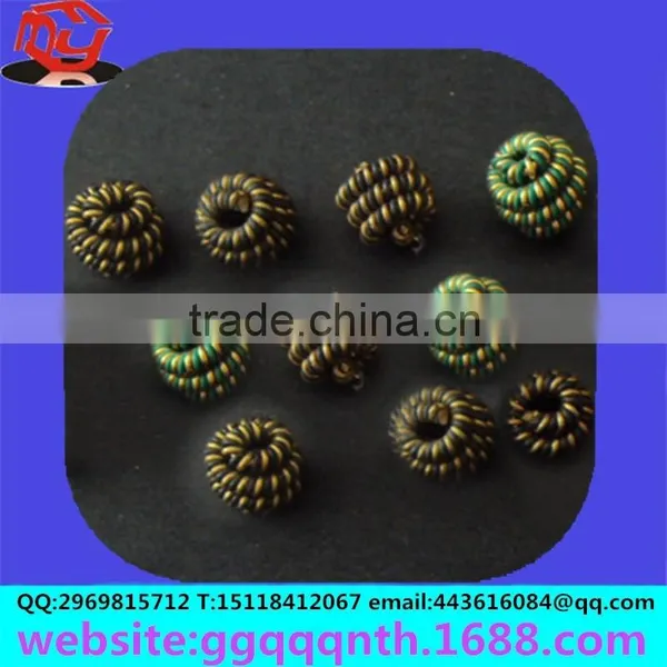 Metal Craft Flat Double Copper Wire Rope Twist Spring Flowers Bead photo-3