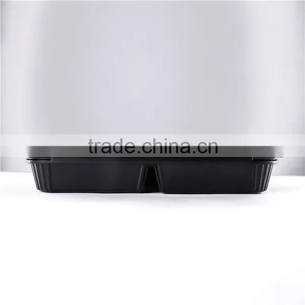 KW3-1102 Food-grade and Rectangular Disposable Clear Plastic Divided Food Serving Tray (264*204*46mm), OEM Orders Are Welcome photo-5