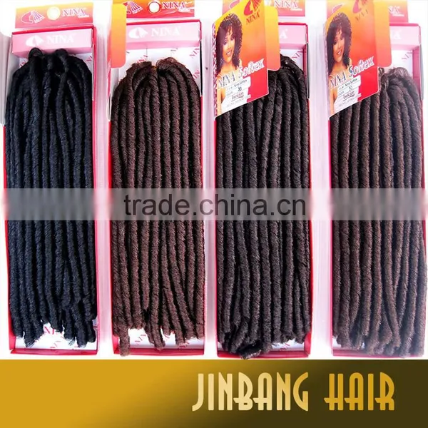 14'' 85g NINA Softex Dread Lock Braid Synthetic Jumbo Braids, Synthetic High Quality Softex Dread Braid Hair photo-5
