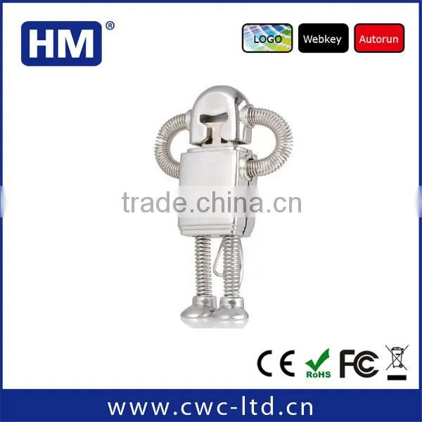 Custom Design Promotion Gift Logo Solution Robot Usb With High Speed