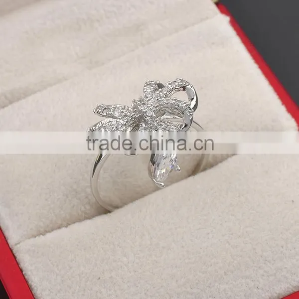New Arrival Fashion Charm Ring Crystal Bird Ring photo-4