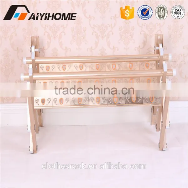 2016 Hot Sale Aluminum Balcony Wall Mounted Hanging Clothes Drying Rack photo-2