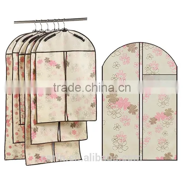 Custom Print Non Woven Suit Bag for Hotel,zipper Non Woven Suit Bag