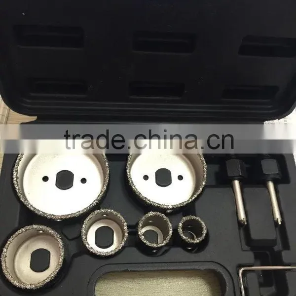 HARPOW Tungsten Carbide Grit Edge Hole Saw Set, Hole Saw Kit, 9PC Carbide Coated Hole Saw Set