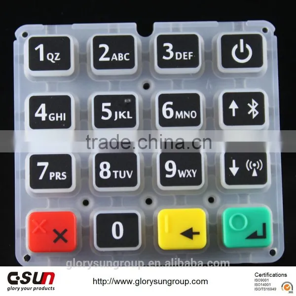 High Quality and Epoxy Coated Durable Silicone Rubber Keypad photo-4
